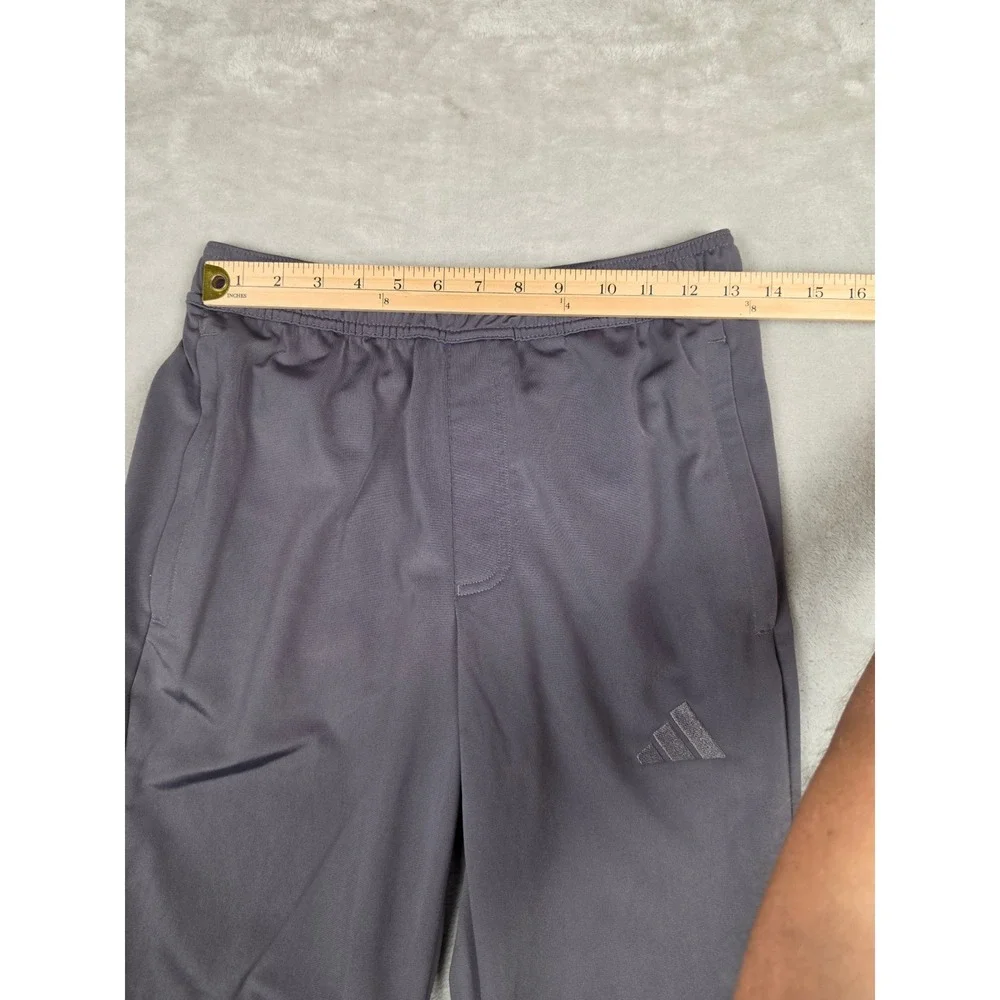 Adidas Track Pants Mens Small Gray Ankle Zip Logo Athletic Joggers KD3637 *Read